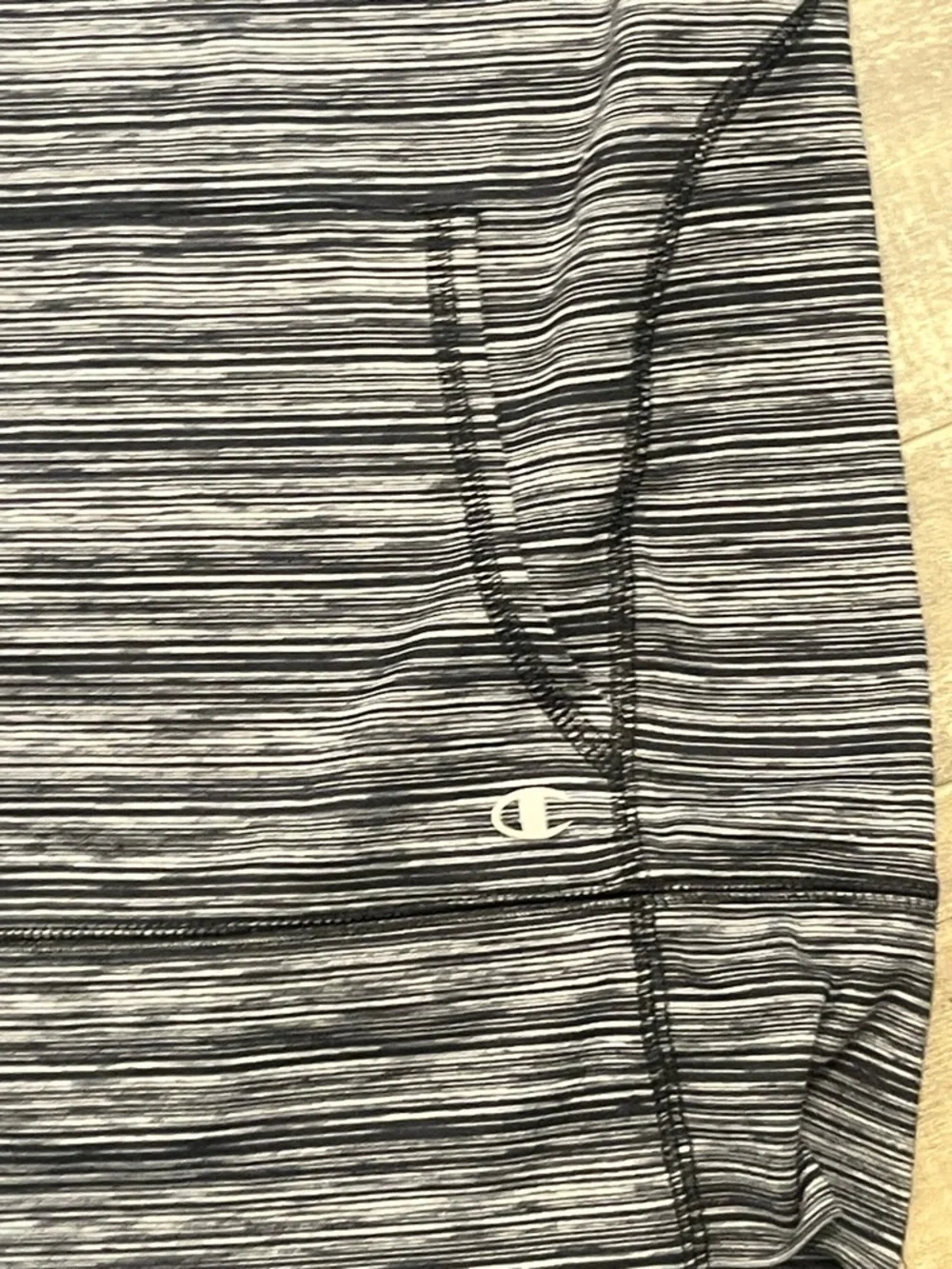 Champion Women's Black & Gray Space-Dye Hooded Pullover - Picture 3 of 9